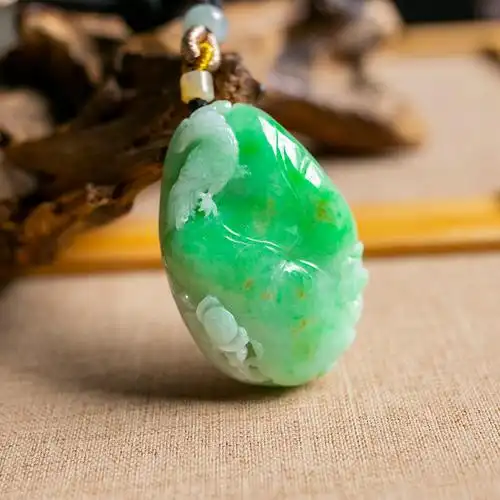 锦玉轩翡翠黄龙玉的优惠券大全—锦玉轩天然翡翠 a货 挂件 花鸟 翠绿