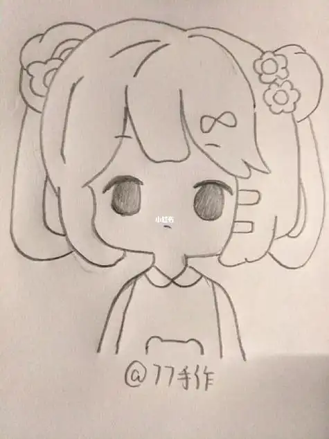 教你画一个可爱的小女孩呀新手可学简笔画|可爱少女绘画小女孩人物