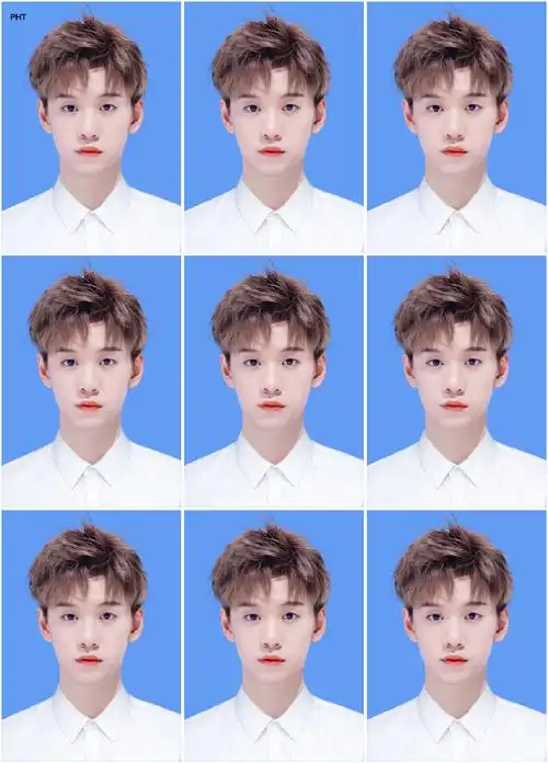 三种底色的伪证件照 part 1@余景天-yjt》调修9p (单图放评论)