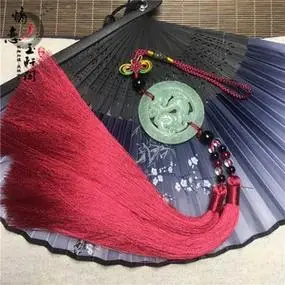 原创汉服玉佩挂坠流苏腰牌穗子配饰古风岫玉仿古龙玉牌子禁步挂件