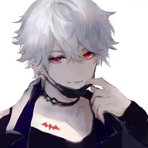 出单蓝发粉蓝色银发少年