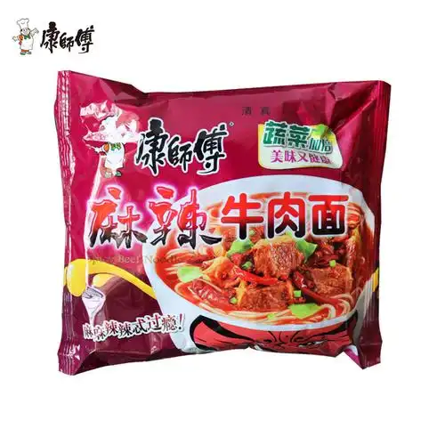 麻辣牛肉面康师傅方便面106g袋装泡面速食面即食面方便面