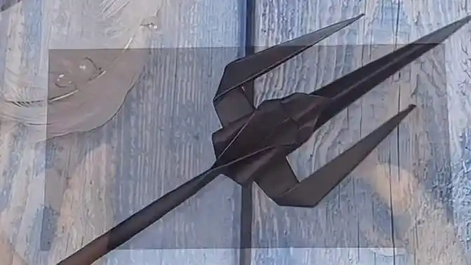 手工折纸教程,咱们来折一个海王三叉戟,很帅气吧-生活视频-搜狐视频