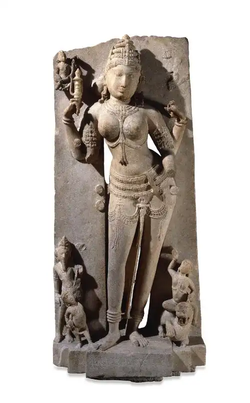 大理石药叉女安比卡像