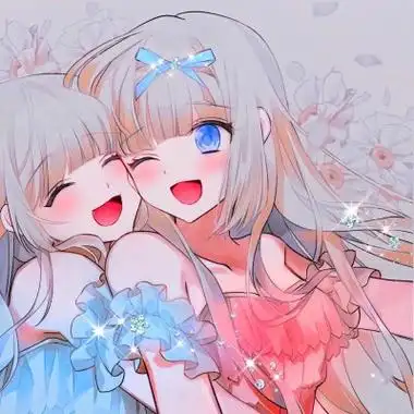 动漫2人闺蜜头像一人一张