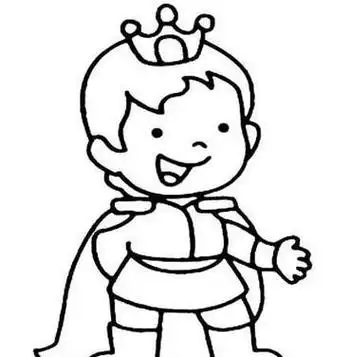 童话故事里王子的简笔画集