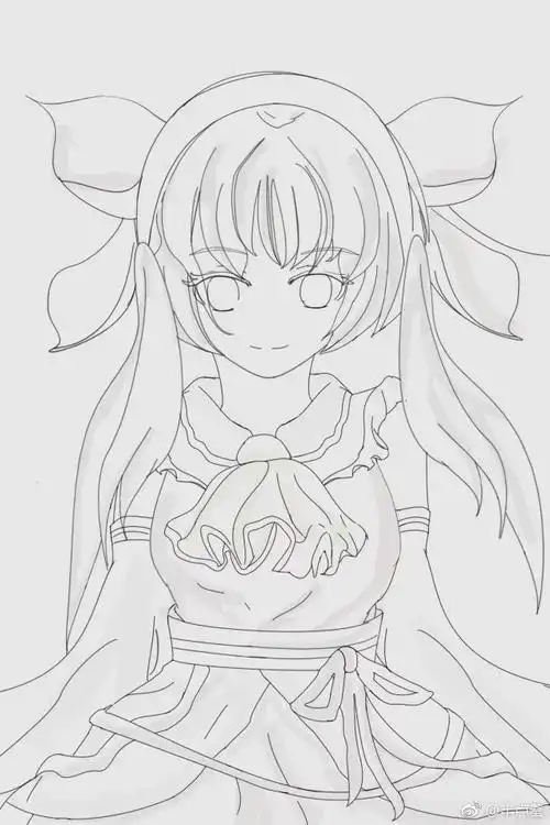 以前的一张线稿,比一些大触弱多了,画画的画我推荐你用