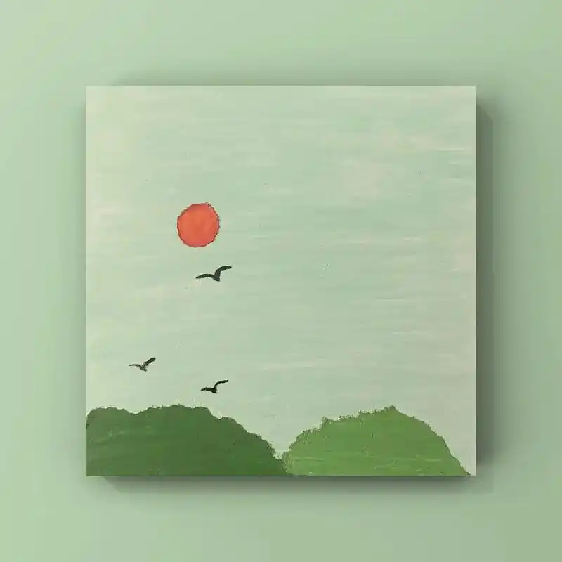 一起画画吧 清凉一夏.#创作灵感 #油画入门教程 临摹@画 - 抖音