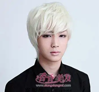 男生染什么颜色的头发会显得人白可爱染白色头发大全男