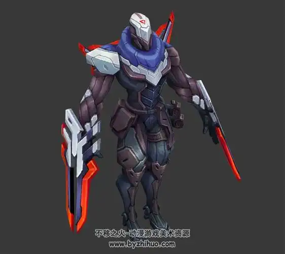 lol英雄联盟源计划影流之主劫3dmax模型百度云下载带绑定