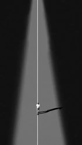 个性黑白孤独意境,高清图片,手机锁屏桌面-壁纸族