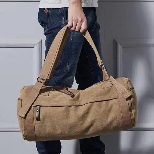 特大号帆布包健身单双肩背包水桶男干湿分离大容量旅行李手提斜跨