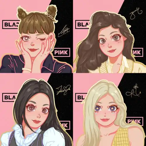 blackpink四闺女鸭风头像来啦