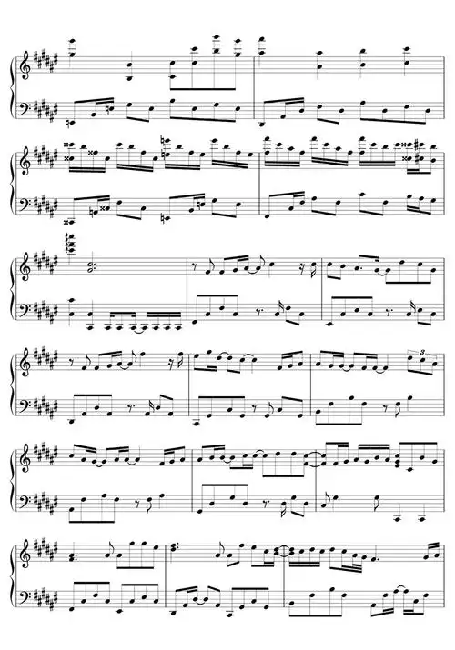 如果雨之后钢琴谱