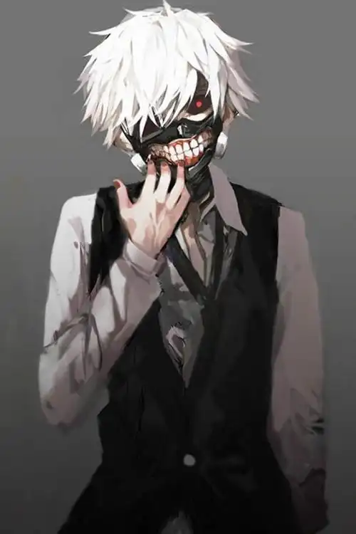 喰种手机壁纸金木白发