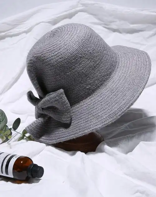 秋冬个性蝴蝶结装饰帽