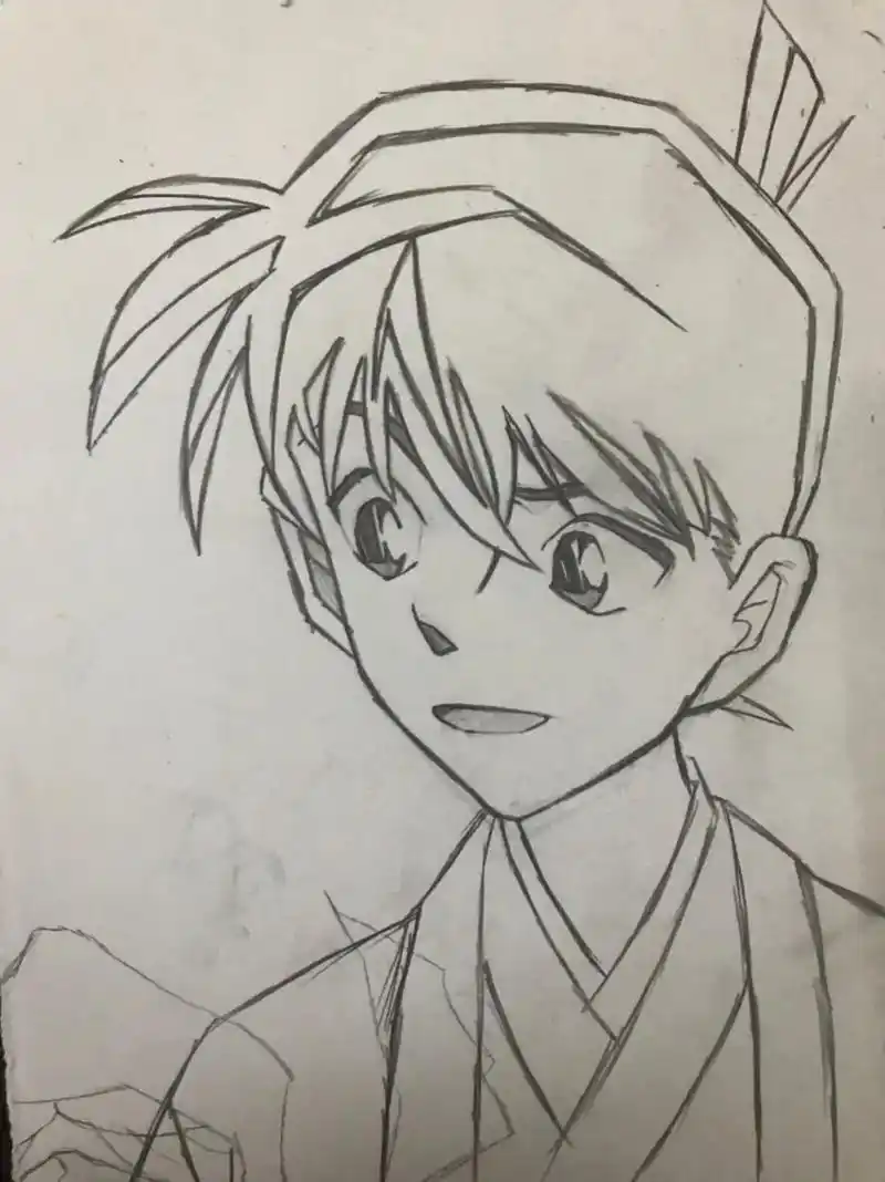 动漫人物绘画 #手绘 #动漫帅哥 #二次元 #动漫 #名侦 - 抖音