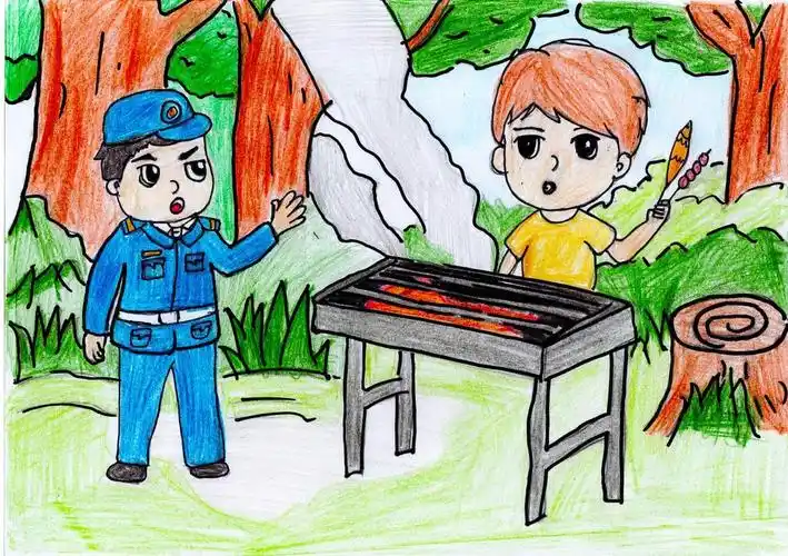欢度五一这份手绘漫画消防安全提示请查收