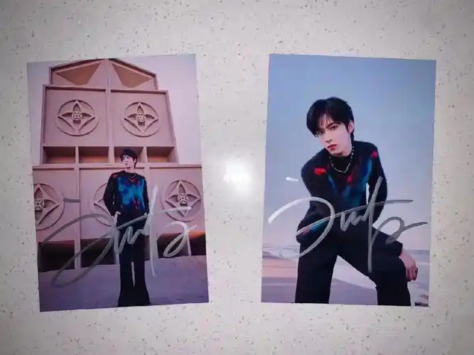 刘耀文lv大秀签名照