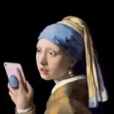 戴珍珠耳环的少女