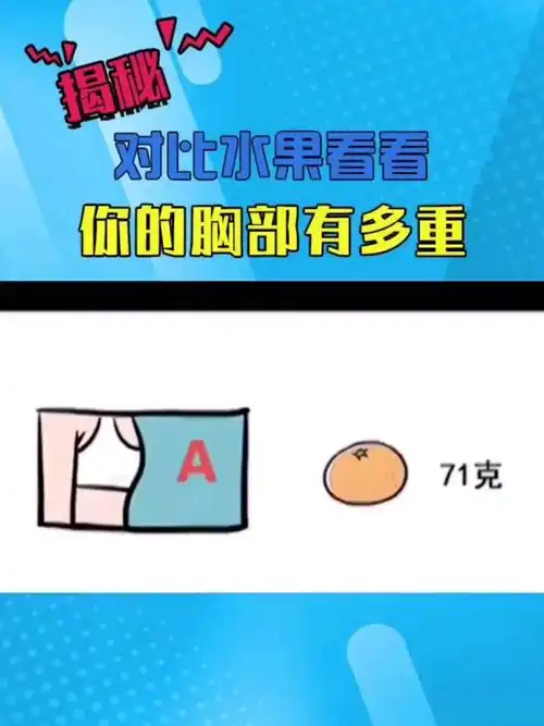 与水果作对比一秒钟了解胸部有多大