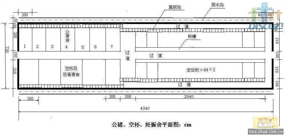50头母猪猪舍设计方案 -猪场建设图-图库-猪友之家