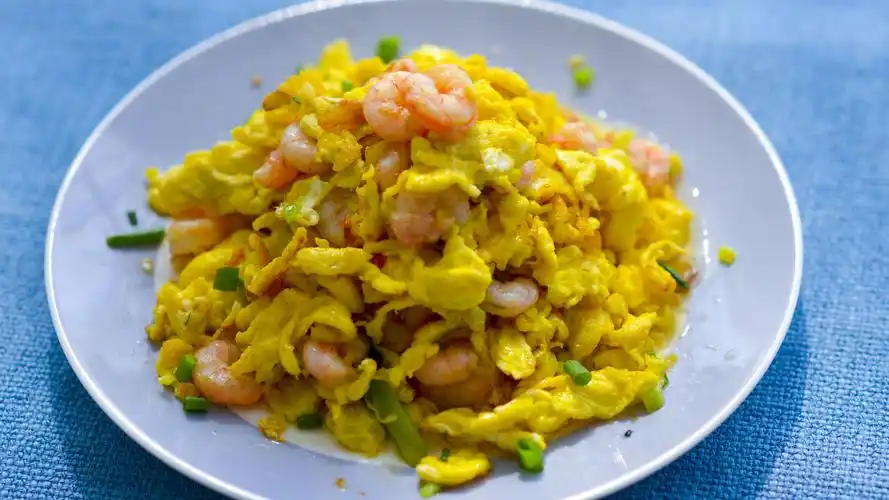 虾仁炒蛋的改进版做法,孩子吃了多长高少生病