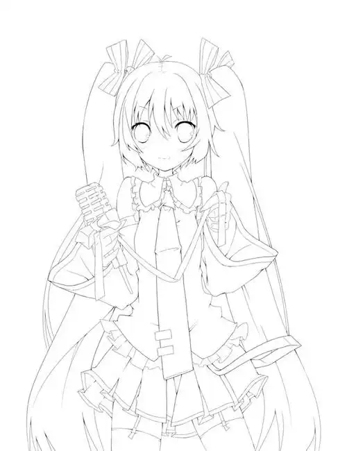 求初音未来线稿