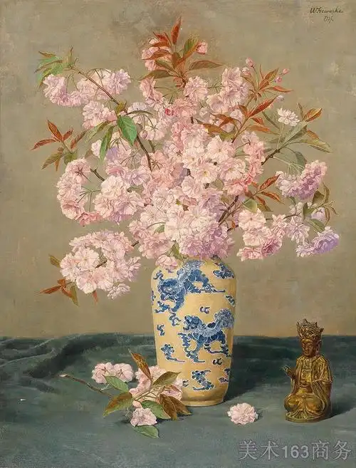 【欣赏级】yhr170929253-古典油画花卉静物图片经典油画作品图片古典