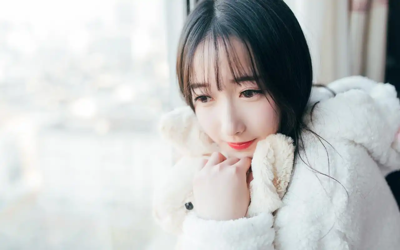 清纯少女冬日唯美高清桌面壁纸高清大图预览1920x1080_美女壁纸下载