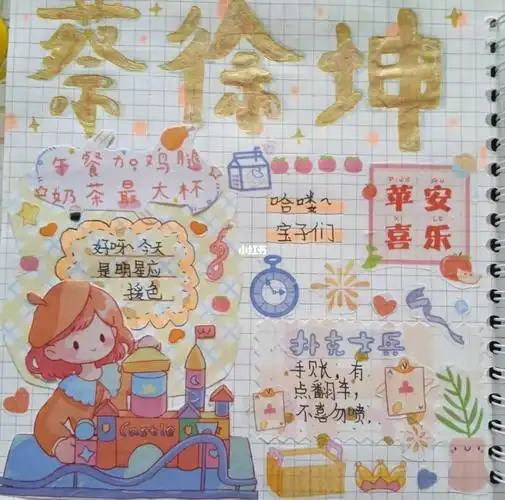 蔡徐坤应援色手账