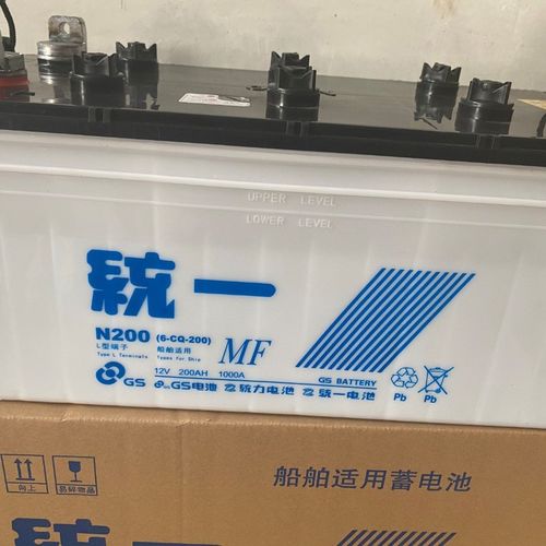 统一蓄电池12v200ah适配船舶发电机货车驻车空调专用n200原装正品