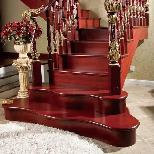 宁波厂家直销 供应楼梯 中式扶梯 可来图定制 实木楼梯lt-005