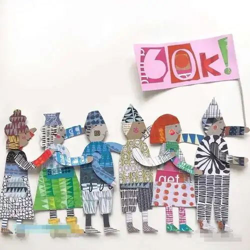 19张别具一格的拼贴画,感受装饰色彩与手工的融合之美!