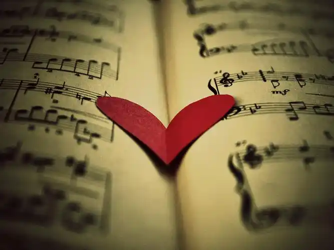 音乐,乐谱,爱心,唯美,意境,安静,音乐之声音乐壁纸图片