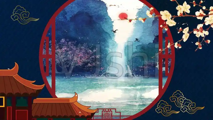 古风_1920x1080_高清视频素材下载(编号:3611517)_舞台背景_vj师网