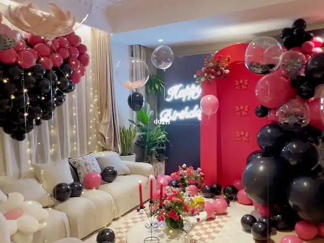 给男朋友的准备的生日惊喜客厅生日布置