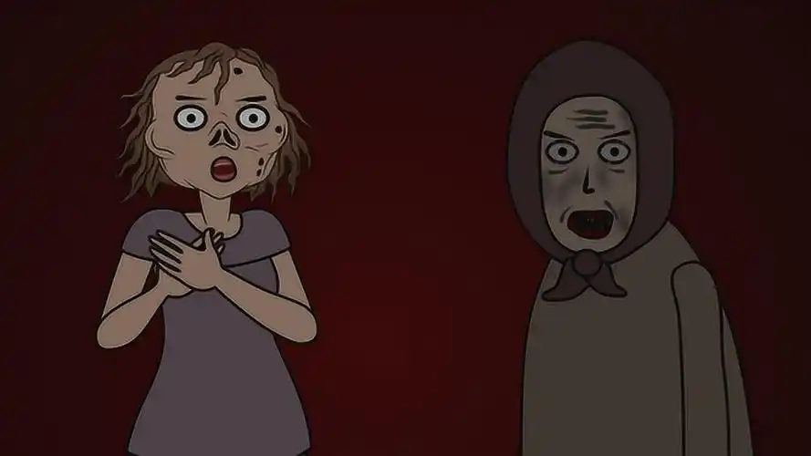 两个可怕的邻居,恐怖故事动画_腾讯视频