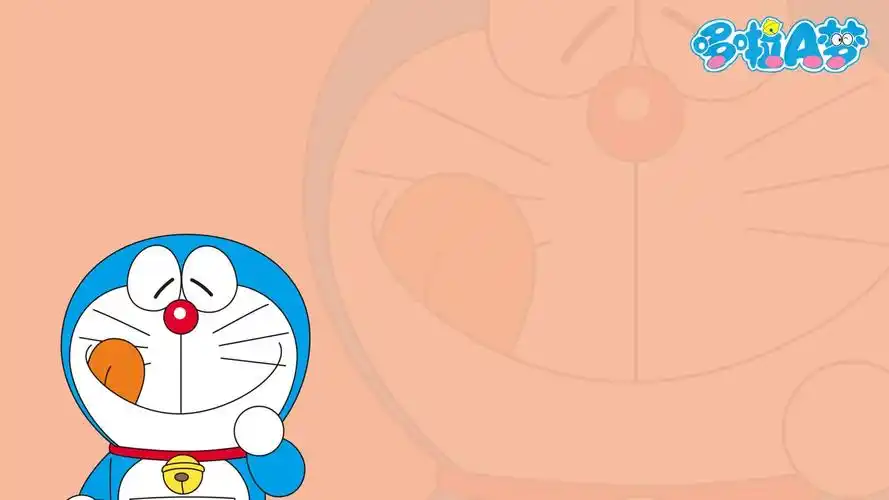 精选可爱的多啦a梦卖萌伸出舌头的叮当猫素材高清桌面壁纸下载