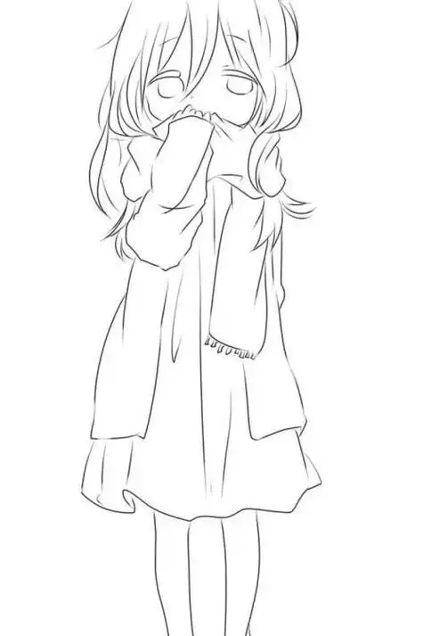 女孩简笔画人物简笔画教程抱着小兔子的女生简笔画素描动漫人物图片动