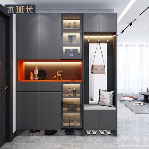 进门一体靠墙轻奢家用门口鞋柜