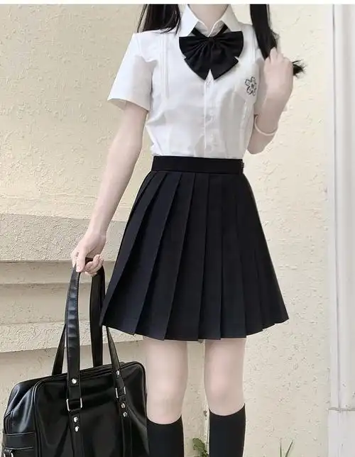 米蔓樱jk制服棕色jk百褶裙女无内衬夏季夏款jk裙子咖色半身裙卡其色jk