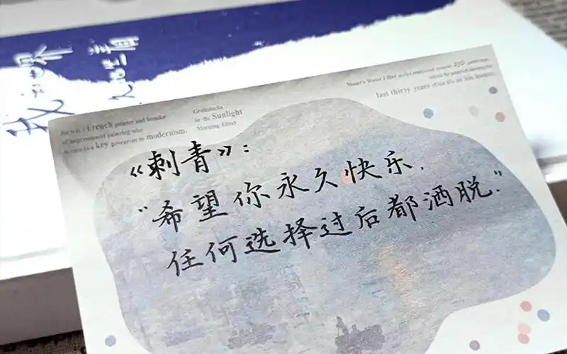 手写摘抄手写原耽语录day8刺青