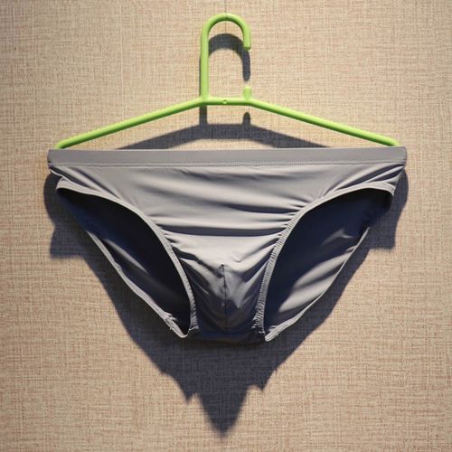 三角裤新款柔顺冰丝男士内裤男青中年性感低腰透气男三角内裤