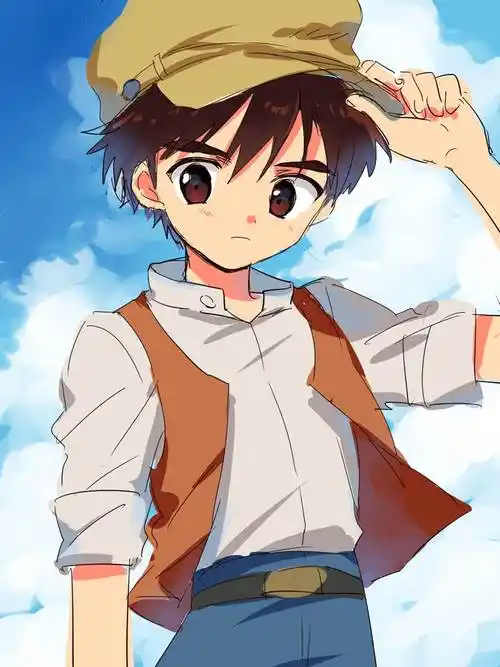 パズーはなさき的宫崎骏天空之城插画图片