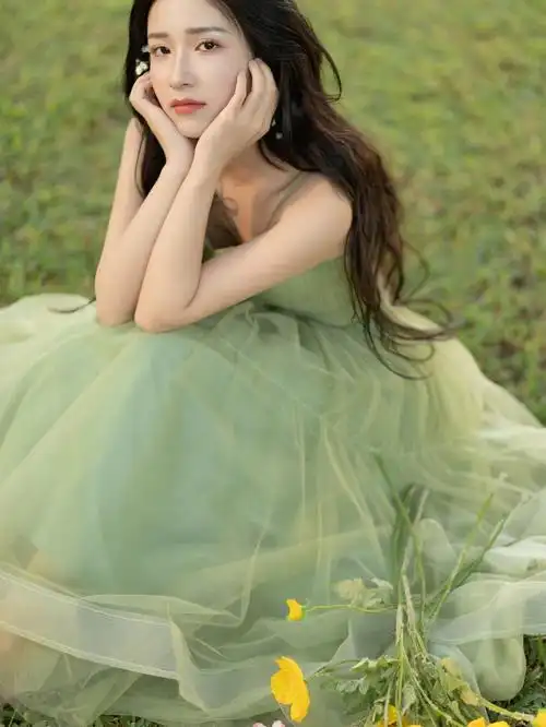 森系少女氧气感少女写真