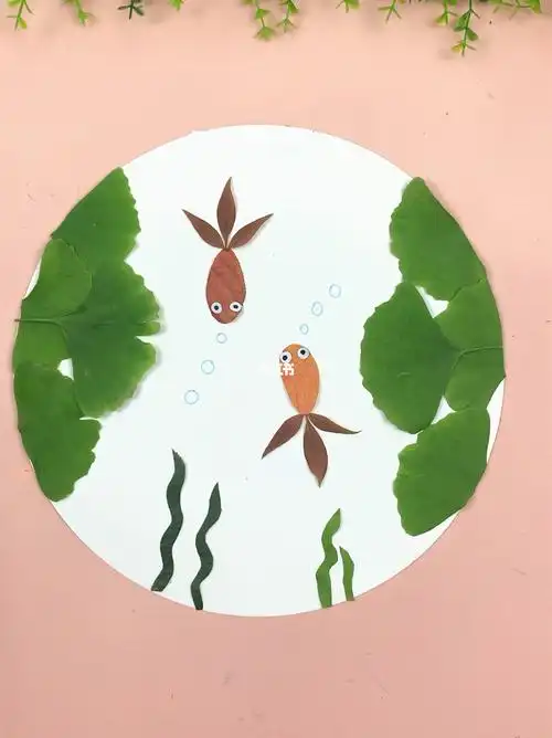 树叶拼贴画