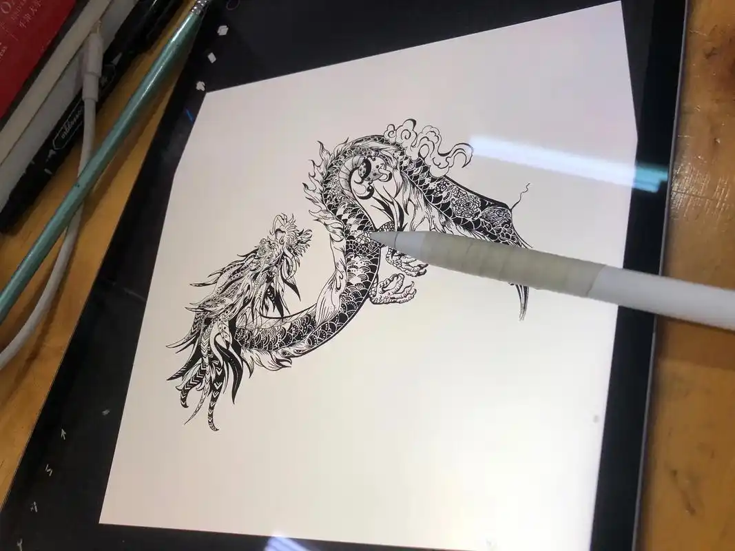 十二生肖系列——眼瞎#手稿分享 #线稿 #黑白线描画 - 抖音