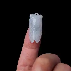 玉蝉吊坠一鸣惊人翡翠正品