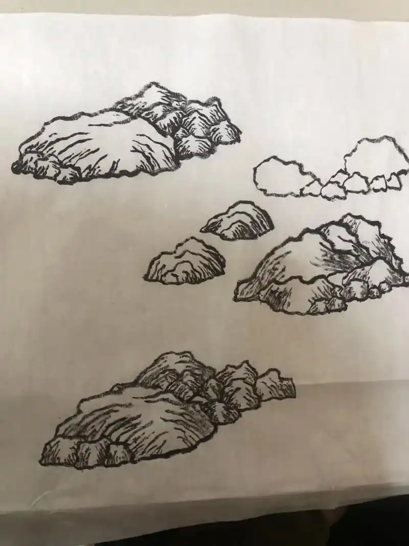 学员山水画学习成长记录